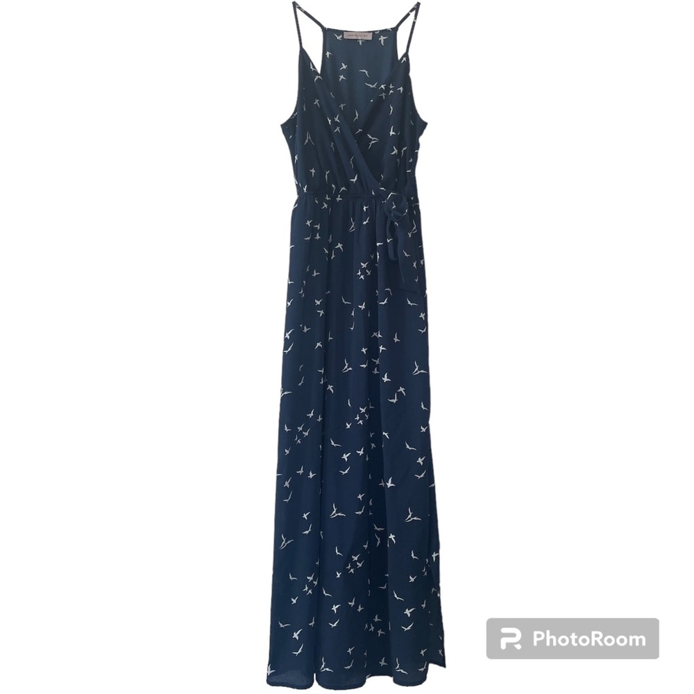 Dream Of Me Birds Of Paradise Navy Maxi Dress